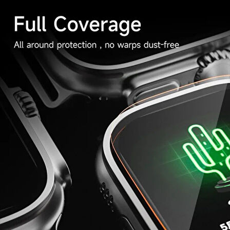 Apple Watch 8 9 Ultra 1/2 49mm High Glass Kolay Uygulama Aparatlı Cam Ekran Koruyucu