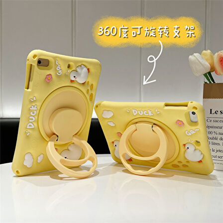 Apple iPad 9. Nesil 10.2" Kılıf Cute Dolls Standlı Eğlenceli 3D Karekterli Çocuk Kılıfı A2602 A2603 A2604 A2605