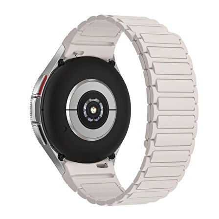 Samsung Galaxy Watch 4 5 6 7 FE 40 40 44 Classic 42 43 46 47 mm Kordon Orjinal Klips Silicon Magnetic Three Dizayn