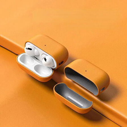 Apple Airpods 3. Nesil Uyumlu Kılıf Deri Soft Şık Dizayn Koruma Case 405