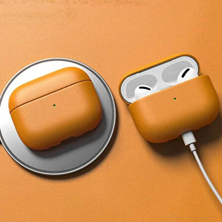 Apple Airpods 3. Nesil Uyumlu Kılıf Deri Soft Şık Dizayn Koruma Case 405