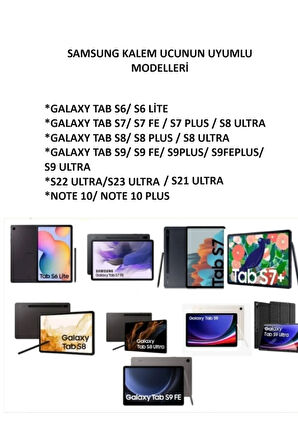 Samsung Galaxy Tablet S Pen Kalem Yedek Ucu (5adet) S6/S7/S8/S9/Lite/FE/Plus S21Ultra/S22ULTRA/S23ULTRA