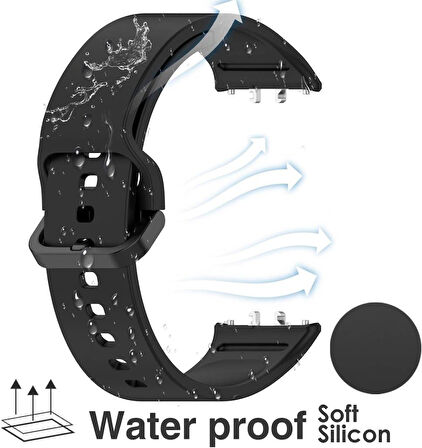 Samsung Galaxy Fit 3 SM-R390 Kordon Spor Silikon Kordon Mix (Fit 2 Uyumlu Değildir)