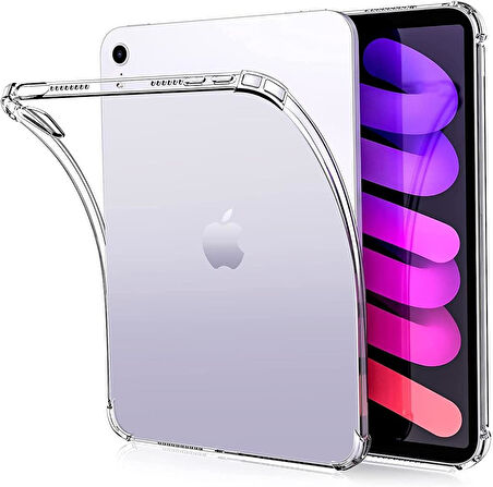 Apple iPad Air 11inç M2/M3 2025-2024 Kılıf Kalem Bölemli Standlı Darbelere Dayanıklı Şeffaf Kapak