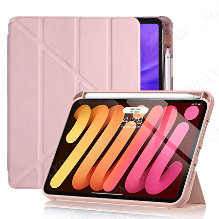 Apple iPad Air 11inç M2/M3 2025-2024 Kılıf Kalem Şarj Bölmeli Case