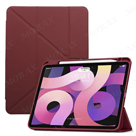 Apple iPad Air 11inç M2/M3 2025-2024 Kılıf Kalem Şarj Bölmeli Case