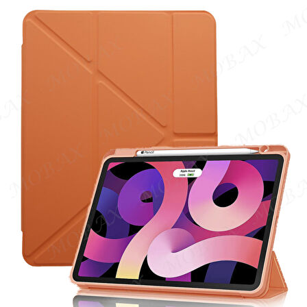Apple iPad Air 11inç M2/M3 2025-2024 Kılıf Kalem Şarj Bölmeli Case