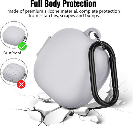 Samsung Galaxy Buds FE / Buds 2 Pro / Buds 2 / Buds Pro / Buds Live Kılıf İçi Kadife Silikon Case