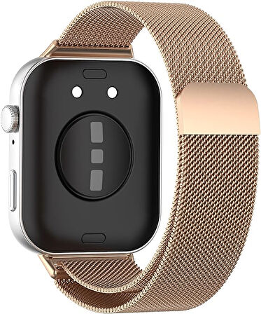 MobaxAksesuar Huawei Watch Fit 4/Fit 4 Pro/Fit 3 Kordon Milano Loop Metal Kordon (Fit/Fit2 Uyumlu Değildir)