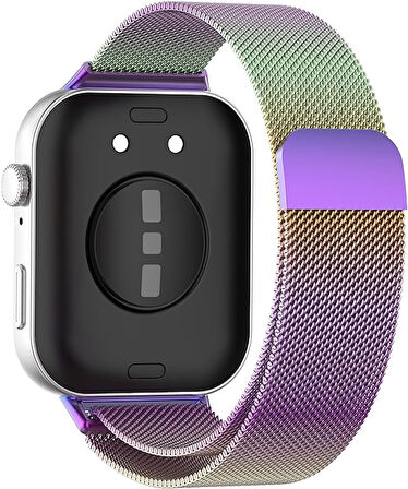 MobaxAksesuar Huawei Watch Fit 4/Fit 4 Pro/Fit 3 Kordon Milano Loop Metal Kordon (Fit/Fit2 Uyumlu Değildir)