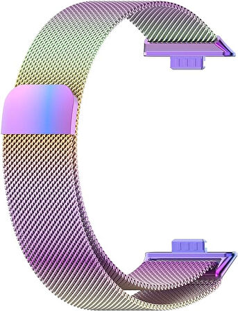 MobaxAksesuar Huawei Watch Fit 4/Fit 4 Pro/Fit 3 Kordon Milano Loop Metal Kordon (Fit/Fit2 Uyumlu Değildir)