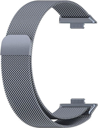 MobaxAksesuar Huawei Watch Fit 4/Fit 4 Pro/Fit 3 Kordon Milano Loop Metal Kordon (Fit/Fit2 Uyumlu Değildir)