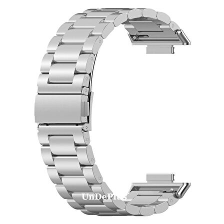 MobaxAksesuar Huawei Watch Fit 4/Fit 4 Pro/Fit 3 Kordon Klipsli Metal Kordon 04 +Kısaltma Aparatı (Fit/Fit2 Uyumlu Değildir)