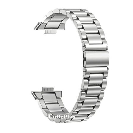 MobaxAksesuar Huawei Watch Fit 4/Fit 4 Pro/Fit 3 Kordon Klipsli Metal Kordon 04 +Kısaltma Aparatı (Fit/Fit2 Uyumlu Değildir)