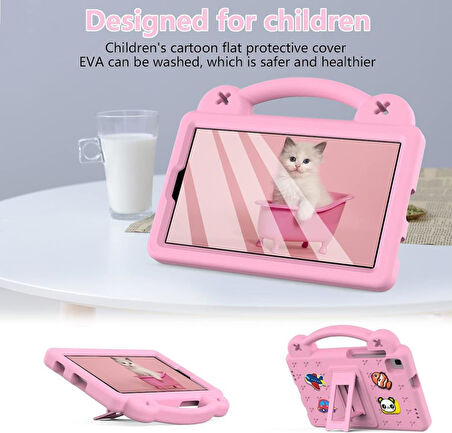 Samsung Galaxy Tab A 8inç T290 T295 T297 Kılıf Kartoon Kids Karakterli Case Çocuklar İçin