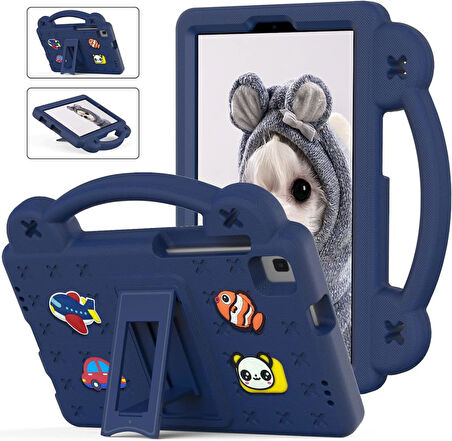 Samsung Galaxy Tab S9 FE / S9 / S8 / S7 11-10.9inç Kılıf Kartoon Kids Karakterli Case Çocuklar İçin