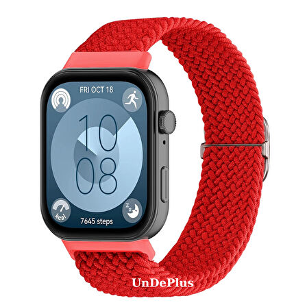 MobaxAksesuar Huawei Watch Fit 4/Fit 4 Pro/Fit 3 Kordon Örgü Tokalı Kordon (Fit/Fit2 Uyumlu Değildir)