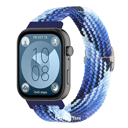 MobaxAksesuar Huawei Watch Fit 4/Fit 4 Pro/Fit 3 Kordon Örgü Tokalı Kordon (Fit/Fit2 Uyumlu Değildir)