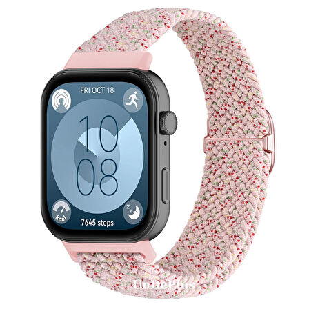 MobaxAksesuar Huawei Watch Fit 4/Fit 4 Pro/Fit 3 Kordon Örgü Tokalı Kordon (Fit/Fit2 Uyumlu Değildir)