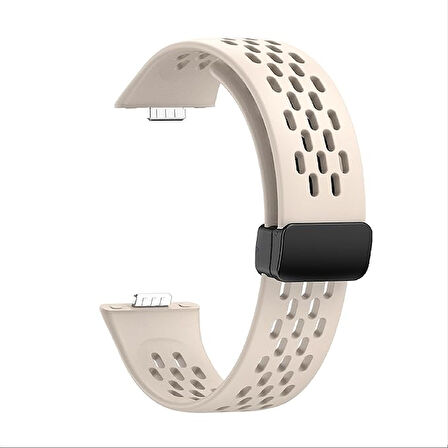 MobaxAksesuar Huawei Watch Fit 4/Fit 4 Pro/Fit 3 Kordon Silikon Delikli Magnet Strap (Fit/Fit 2 Uyumlu Değildir)