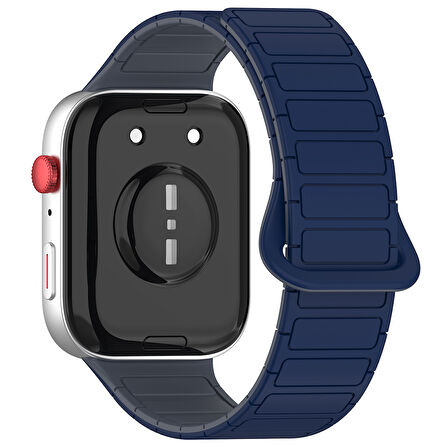 MobaxAksesuar Huawei Watch Fit 4/Fit 4 Pro/Fit 3 Kordon Orjinal Klips Silicon Magnetic Three Dizayn (Fit2 Uyumlu Değildir)