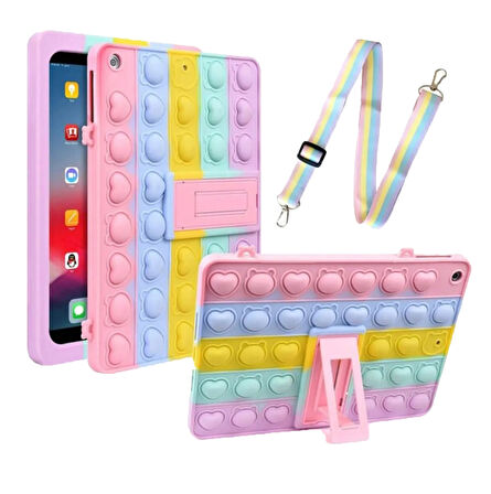 Honor Pad X9 / X8 Pro 11.5 inç Kılıf Cute Dolls Standlı Eğlenceli 3D Karekterli Çocuk Kılıfı (Düz X8 Değildir)