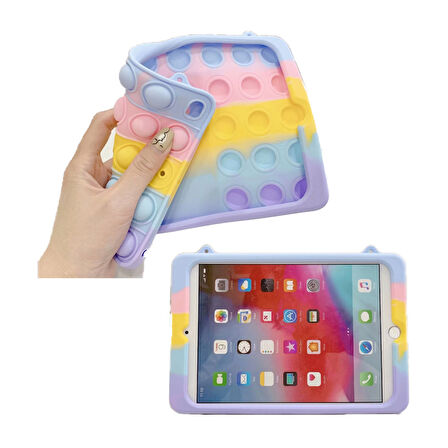 Honor Pad X9 / X8 Pro 11.5 inç Kılıf Cute Dolls Standlı Eğlenceli 3D Karekterli Çocuk Kılıfı (Düz X8 Değildir)