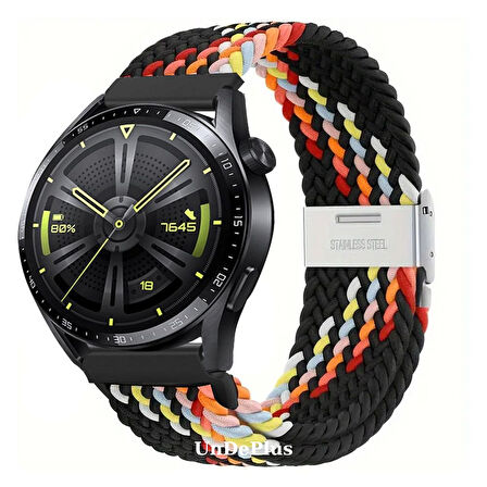 Amazfit GTS Bip Lite S Samsung Haylou Solar Huawei 20mm Kordon Metal Klipsli Flexi Örgü