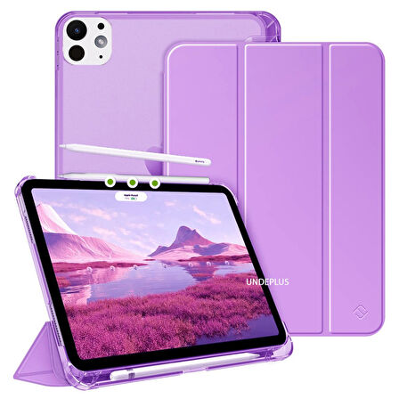Apple iPad Pro 11inç M4 2024 Kılıf Flip Cover Kalem Bölmeli PC Case A2836 A2837 A3006