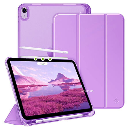 Apple iPad Air 5. Nesil 10.9 Kılıf Flip Cover Kalem Bölmeli PC Case-10.Nesil DEĞİL-A2588 A2589 A2591