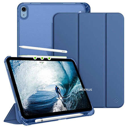 Apple iPad Air 5. Nesil 10.9 Kılıf Flip Cover Kalem Bölmeli PC Case-10.Nesil DEĞİL-A2588 A2589 A2591