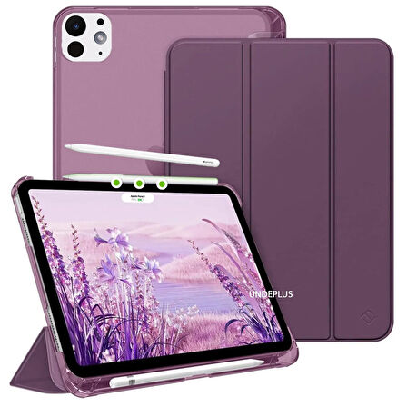Apple iPad Pro 13inç M4 2024 Kılıf Flip Cover Kalem Bölmeli PC Case A2925 A2926 A3007