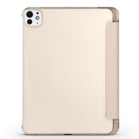 Apple iPad Pro 13inç M4 2024 Kılıf Flip Cover Kalem Bölmeli PC Case A2925 A2926 A3007