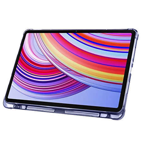 Xiaomi Redmi Pad Pro / Poco Pad 12.1inç Kılıf Kalem Bölmeli Trifolding Case (Düz Redmi Pad Değildir)