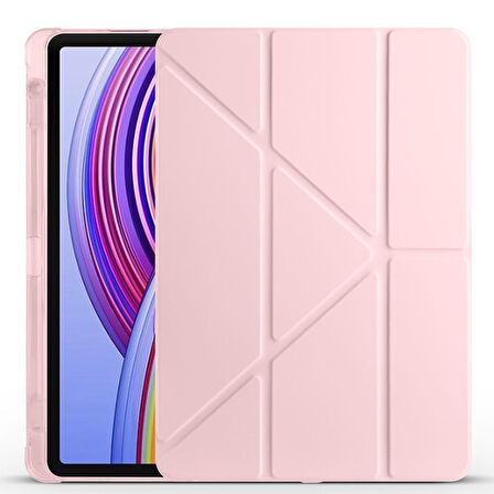 Xiaomi Redmi Pad Pro / Poco Pad 12.1inç Kılıf Kalem Bölmeli Trifolding Case (Düz Redmi Pad Değildir)