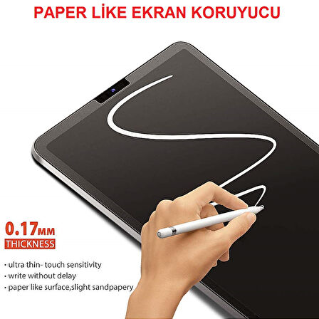 Apple iPad Pro 13 inç M4 2024 Paper Like Mat Ekran Koruyucu A2925 A2926 A3007
