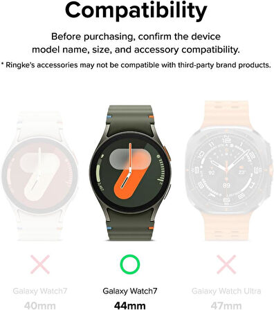 Samsung Galaxy Watch 7 44mm Kolay Uygulama Aparatlı Cam Ekran Koruyucu