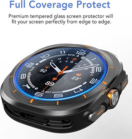 Samsung Galaxy Watch 7 Ultra 47mm Kolay Uygulama Aparatlı Cam Ekran Koruyucu