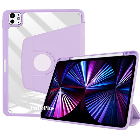 Apple iPad Pro 11 1. 2. Nesil Kılıf Termik Kalem Bölmeli Dönebilen Standlı Kılıf Smart A2228-30-31 A2068-13 A1980-34-79