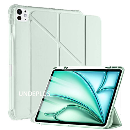 Apple iPad Pro 13 inç M4 2024 Kılıf Kalem Şarj Bölmeli Case A2925 A2926 A3007