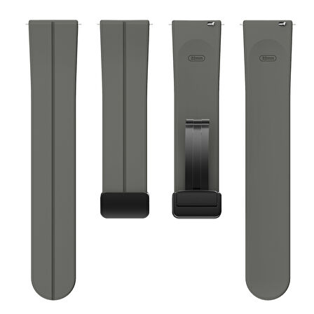 Xiaomi Redmi Watch 5 Active/Lite Kordon Magnetli Ayarlanır Silikon Kordon 22mm