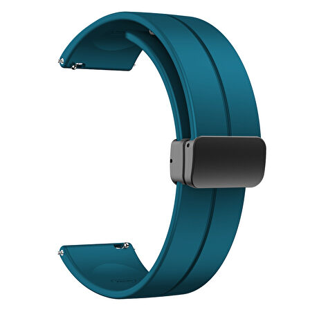 ​​Amazfit GTS Bip Lite S GTR 42mm Kordon Magnetli Ayarlanır Silikon Kordon 20mm