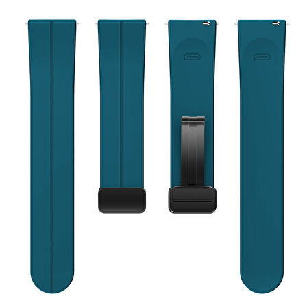 ​​Amazfit GTS Bip Lite S GTR 42mm Kordon Magnetli Ayarlanır Silikon Kordon 20mm