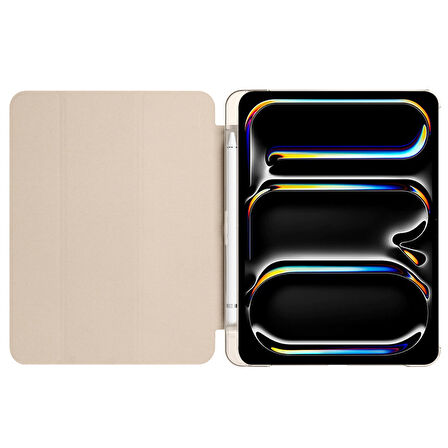 Apple iPad 11.Nesil A16 11inç/10.Nesil 10.9inç Kılıf Flip Cover Kalem Bölmeli PC Case