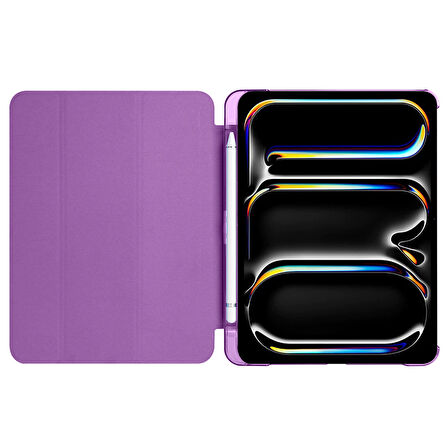 Apple iPad 11.Nesil A16 11inç/10.Nesil 10.9inç Kılıf Flip Cover Kalem Bölmeli PC Case