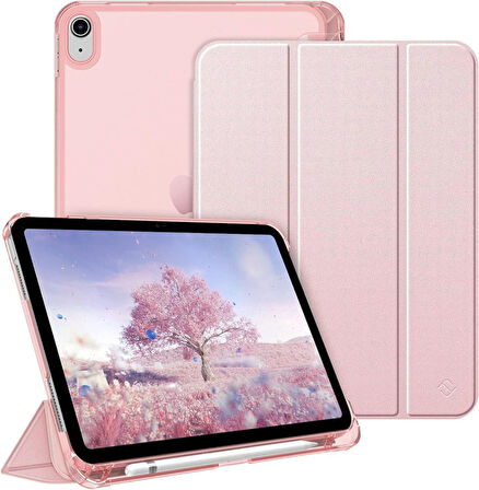 Apple iPad 11.Nesil A16 11inç/10.Nesil 10.9inç Kılıf Flip Cover Kalem Bölmeli PC Case