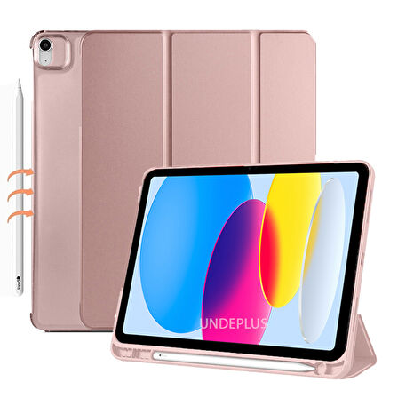 Apple iPad 11.Nesil A16 11inç/10.Nesil 10.9inç Kılıf Flip Cover Kalem Bölmeli PC Case