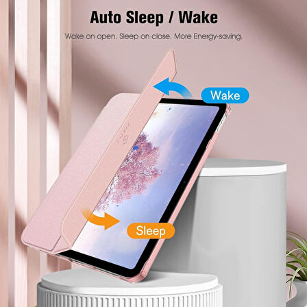 Apple iPad 11.Nesil A16 11inç/10.Nesil 10.9inç Kılıf Flip Cover Kalem Bölmeli PC Case