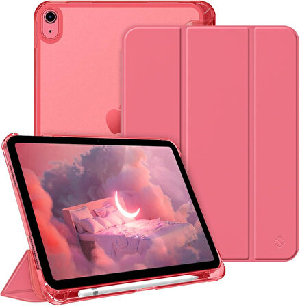 Apple iPad 11.Nesil A16 11inç/10.Nesil 10.9inç Kılıf Flip Cover Kalem Bölmeli PC Case