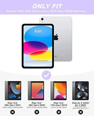 Apple iPad 11.Nesil A16 11inç/10.Nesil 10.9inç Kılıf Kalem Bölmeli Smart Case